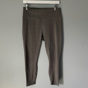 Fabletics 7/8 High Waist Powerhold Leggings in Heather Grey, XL